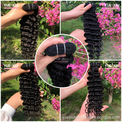 raw cambodian hair deep wave hair bundles with lace frontals human cambodian hair extension vendors